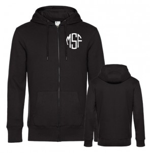 Hoodiejacke - KING Zipped Hood - black pure - Nr.246.42